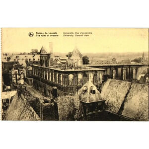 "The ruins at Louvain Universite Vue d'ensemble Postcard "